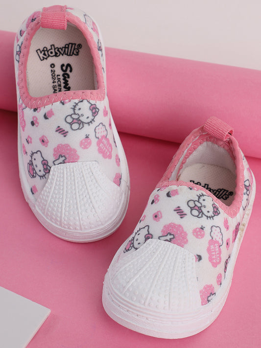 Kids Girls Hello Kitty Printed Pink Shoes