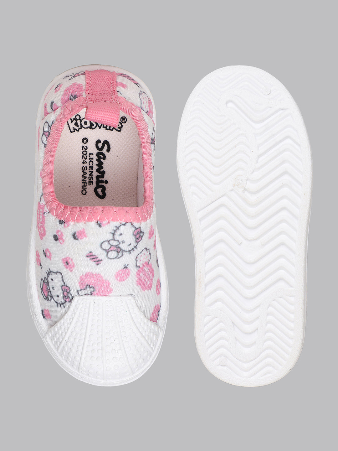 Kids Girls Hello Kitty Printed Pink Shoes