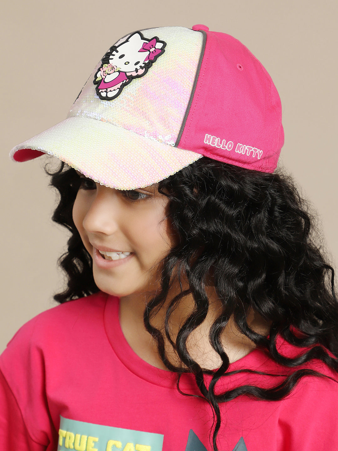 Hello Kitty Printed Cap For Girls
