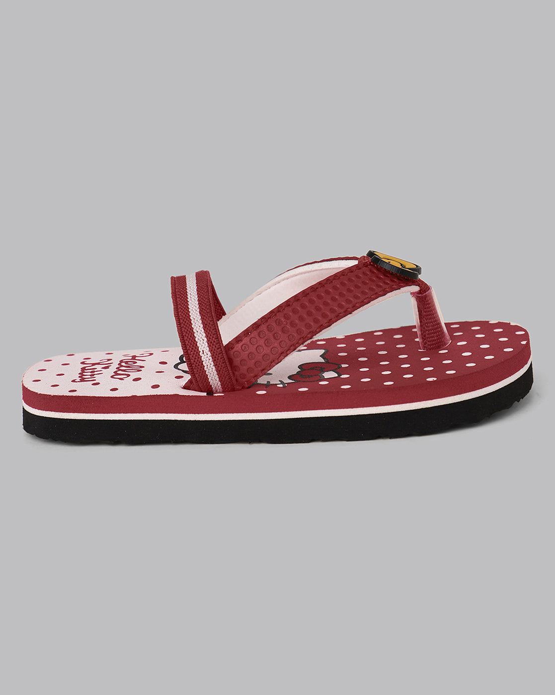 Hello Kitty Printed Red Flip-Flops For Kids Girls