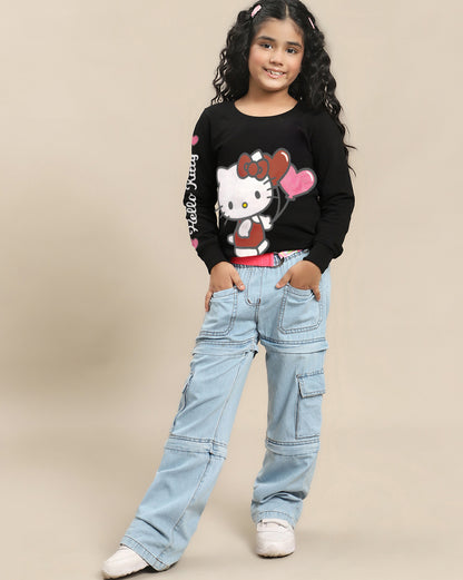 Hello Kitty  Regular Fit Sweatshirt  Girls