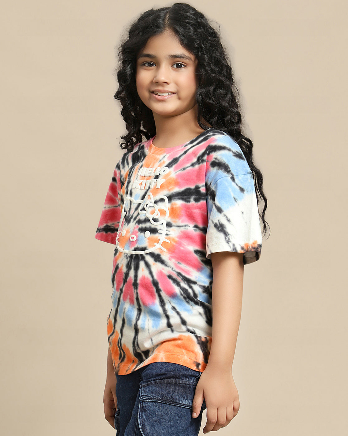 Hello Kitty Printed Relaxed Fit Tshirt For Girls