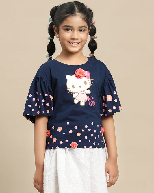 Hello Kitty Printed Tshirt For Girls