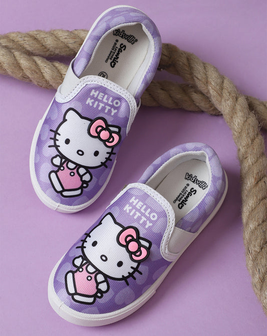 Hello Kitty Printed Canvas Shoes For Kids Girls