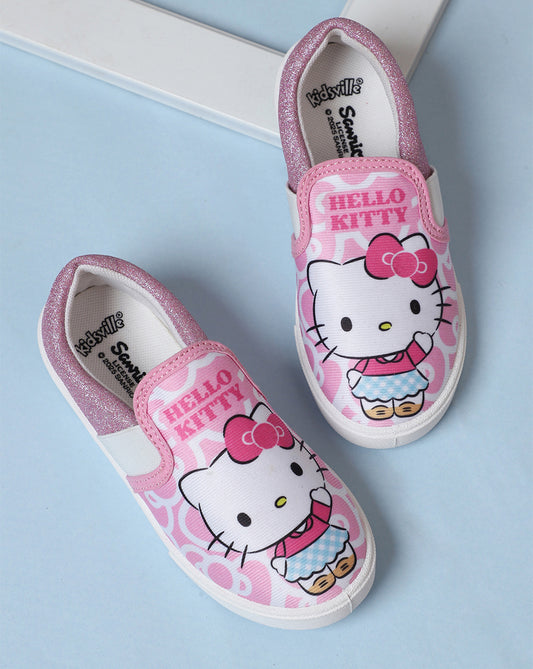 Hello Kitty Printed Canvas Shoes For Kids Girls
