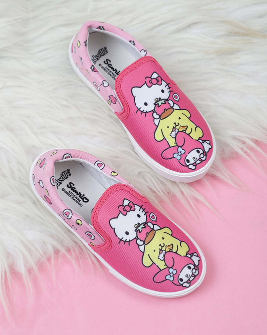 Hello Kitty Printed Canvas Shoes For Kids Girls