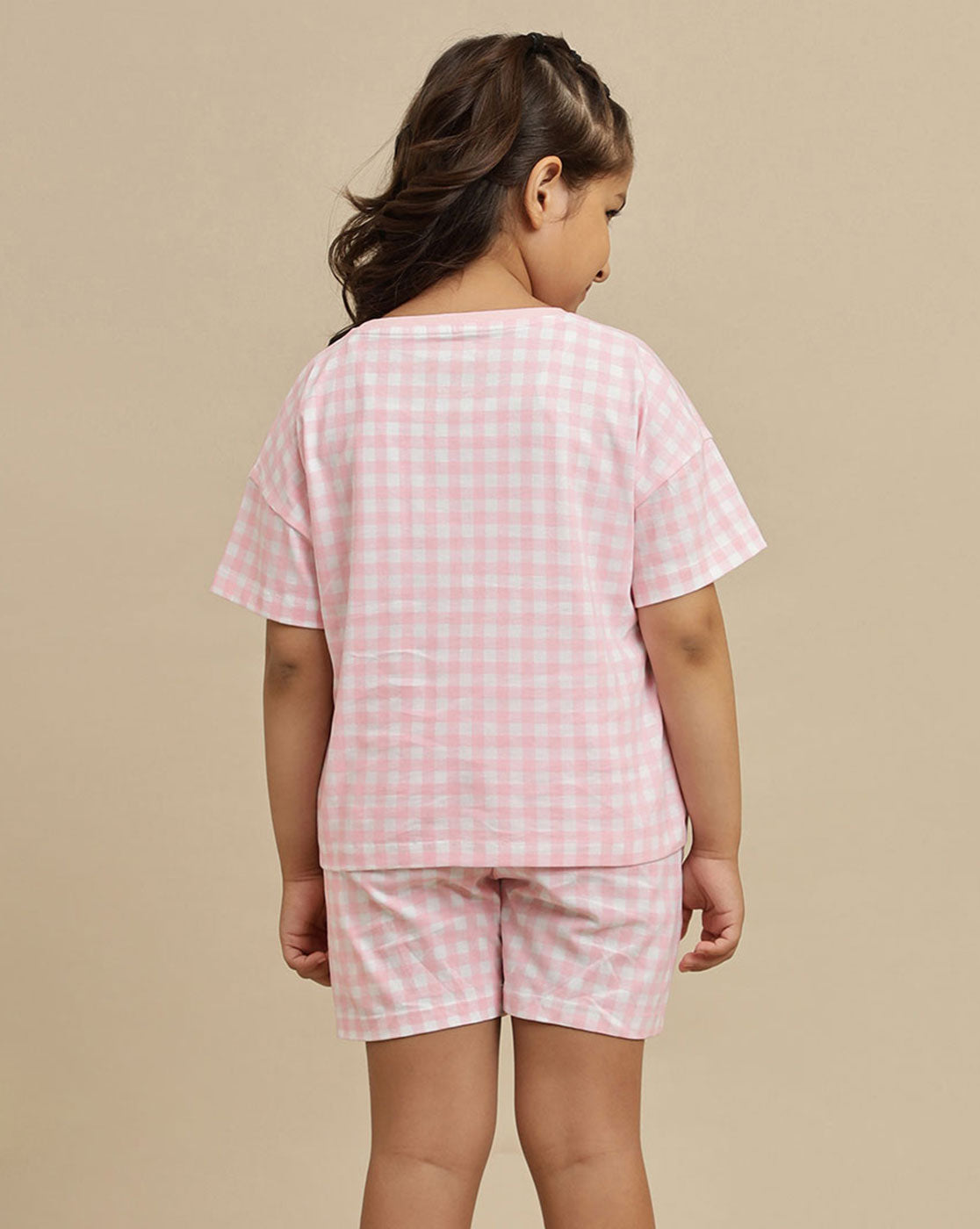 Hello Kitty printed Regular Fit T-Shirt & Shorts Co-Ords Set For Girls