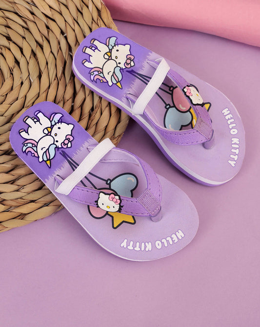 Hello Kitty Printed Flip-Flops For Kids Girls