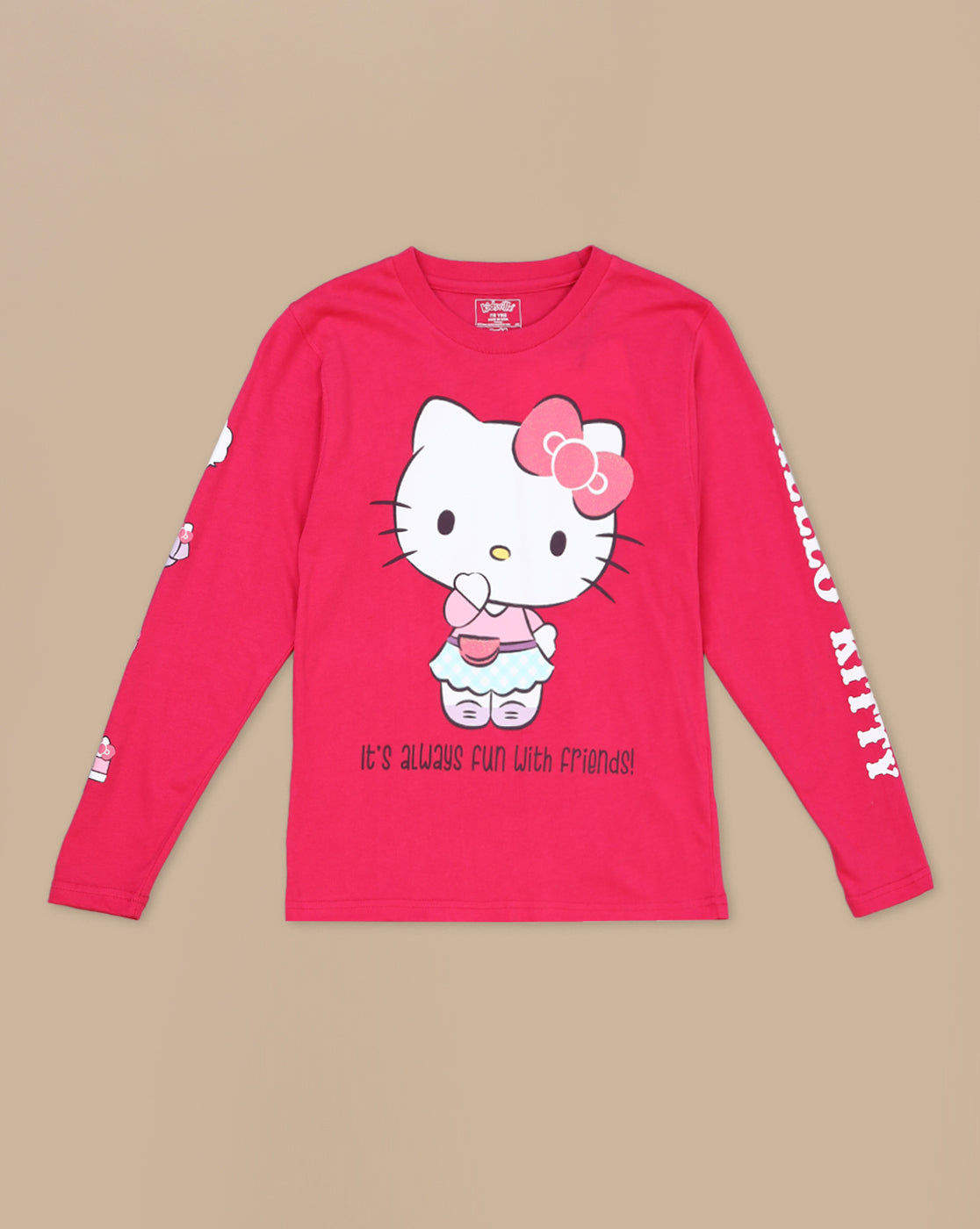 Hello Kitty Printed Regular Fit Tshirt For Girls