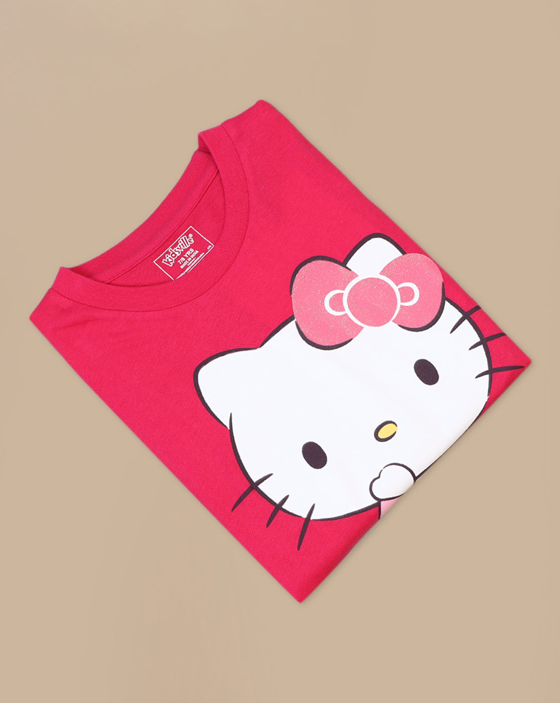 Hello Kitty Printed Regular Fit Tshirt For Girls