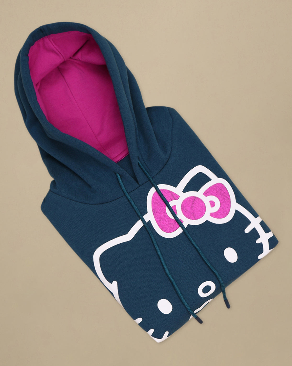 Hello Kitty Printed Relaxed Fit Hoodie For Girls