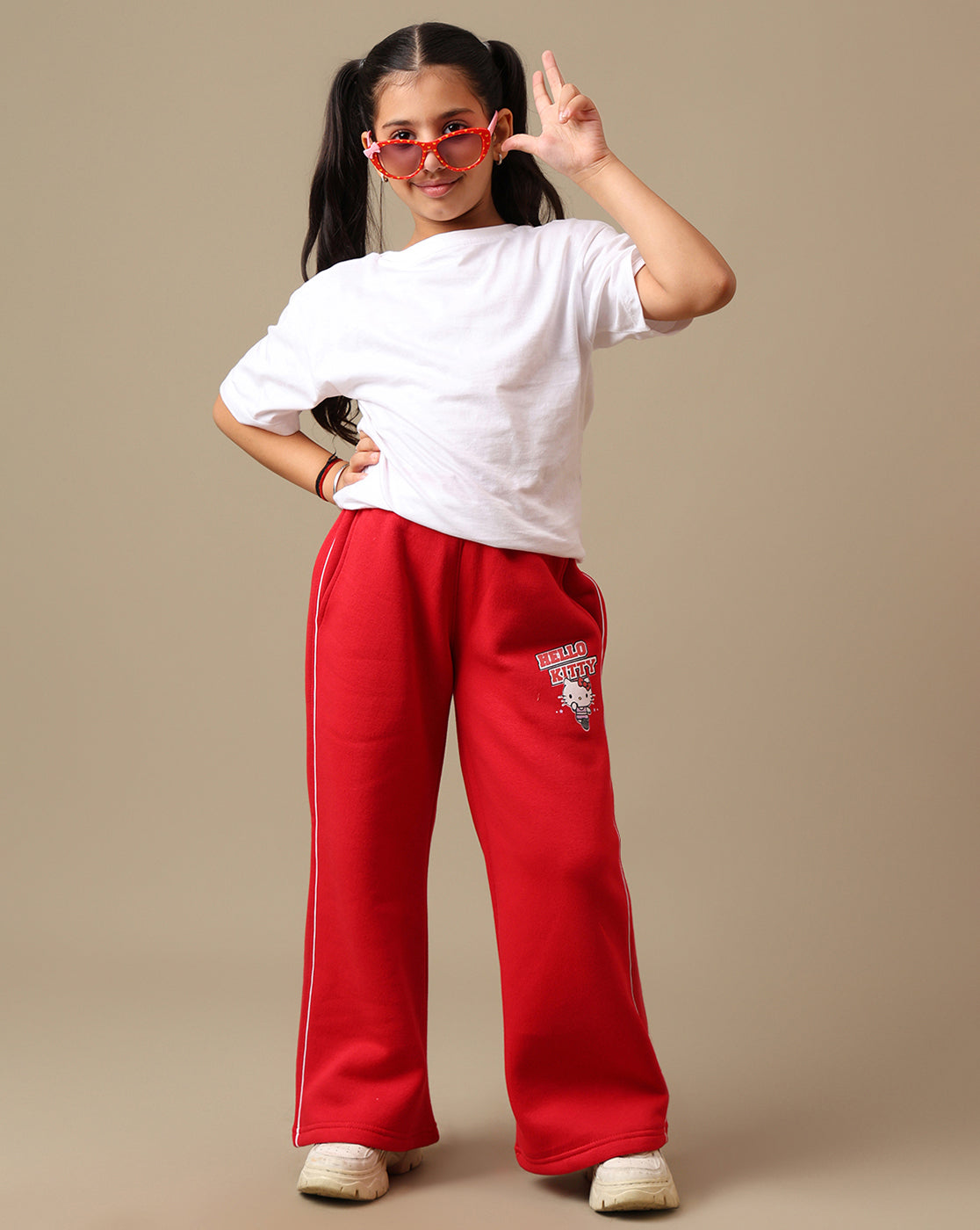 Hello Kitty Printed Relaxed Fit Jogger For Girls
