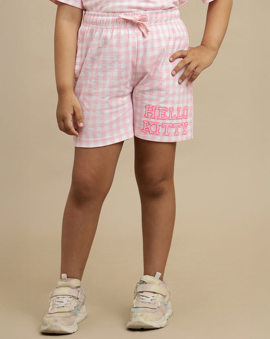 Hello Kitty Printed Regular Fit Shorts For Girls