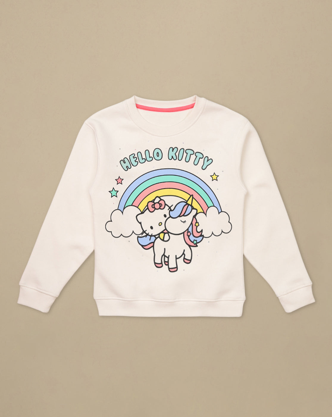 Hello Kitty Printed Regular Sweatshirt For Girls
