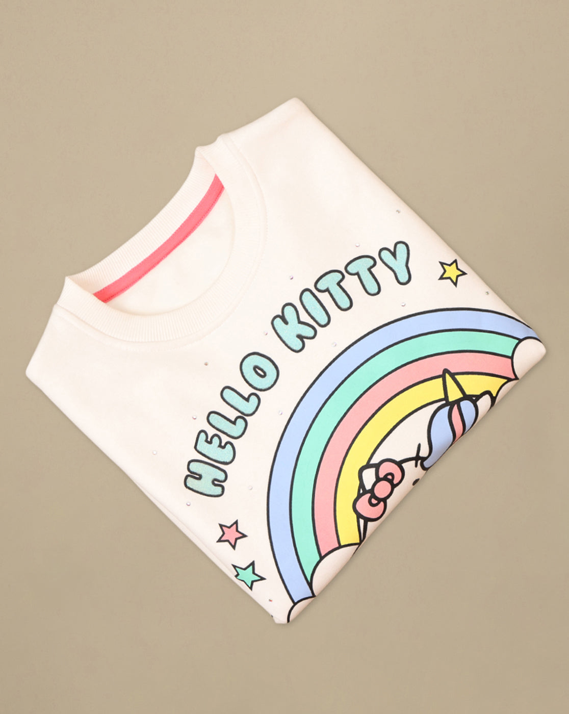 Hello Kitty Printed Regular Sweatshirt For Girls