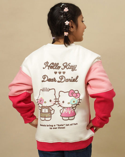Hello Kitty Printed Regular Fit Sweatshirt For Girls