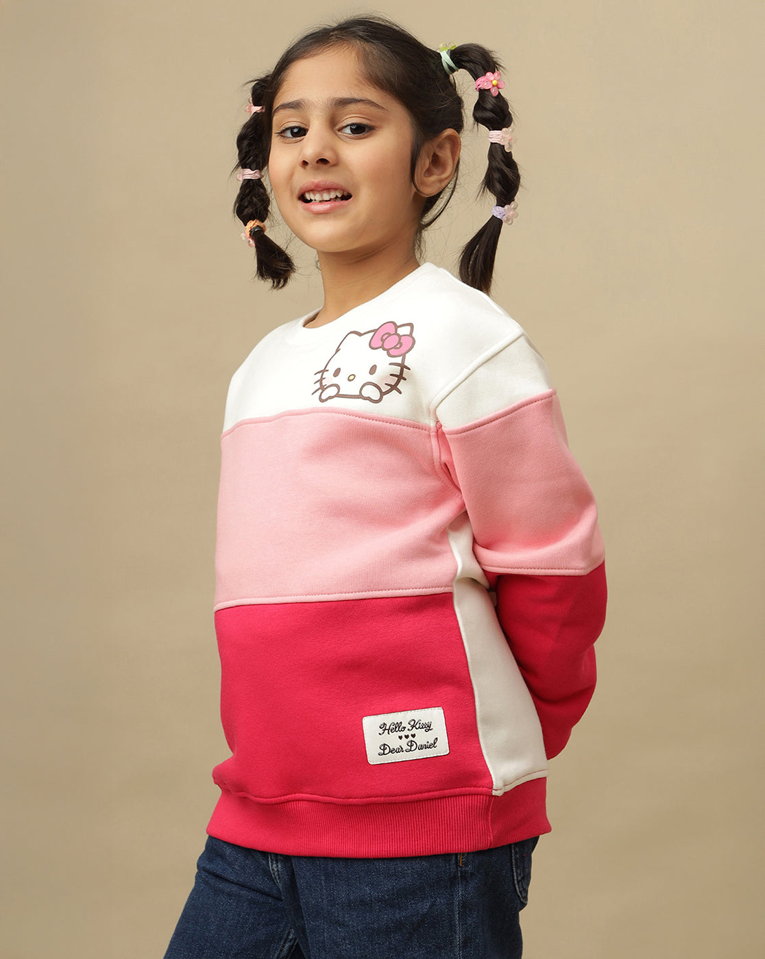 Hello Kitty Printed Regular Fit Sweatshirt For Girls