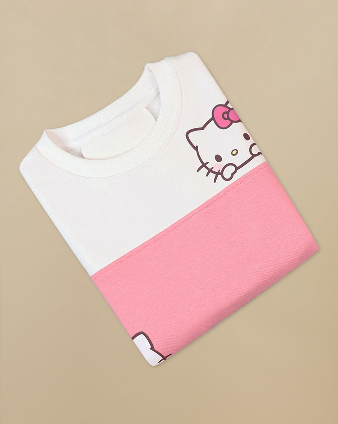 Hello Kitty Printed Regular Fit Sweatshirt For Girls