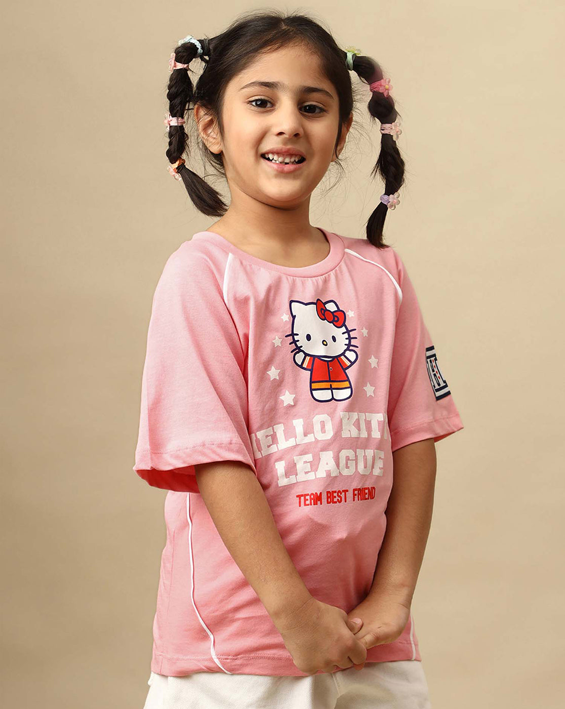 Hello Kitty Printed Oversized Tshirt For Girls