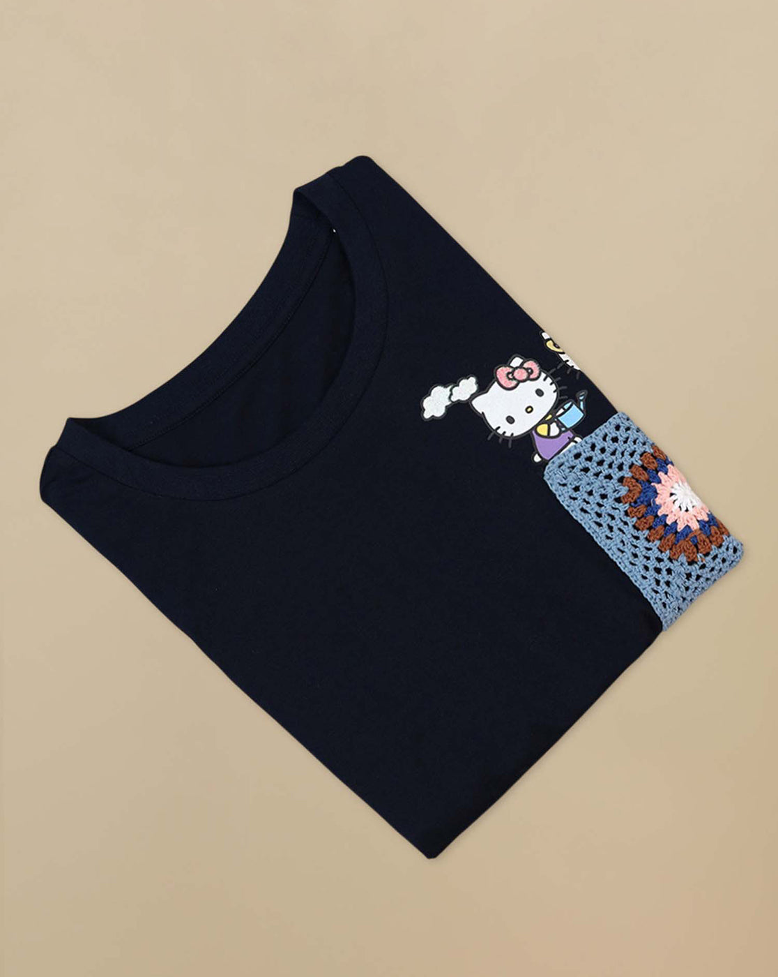 Hello Kitty Printed Oversized Tshirt For Girls