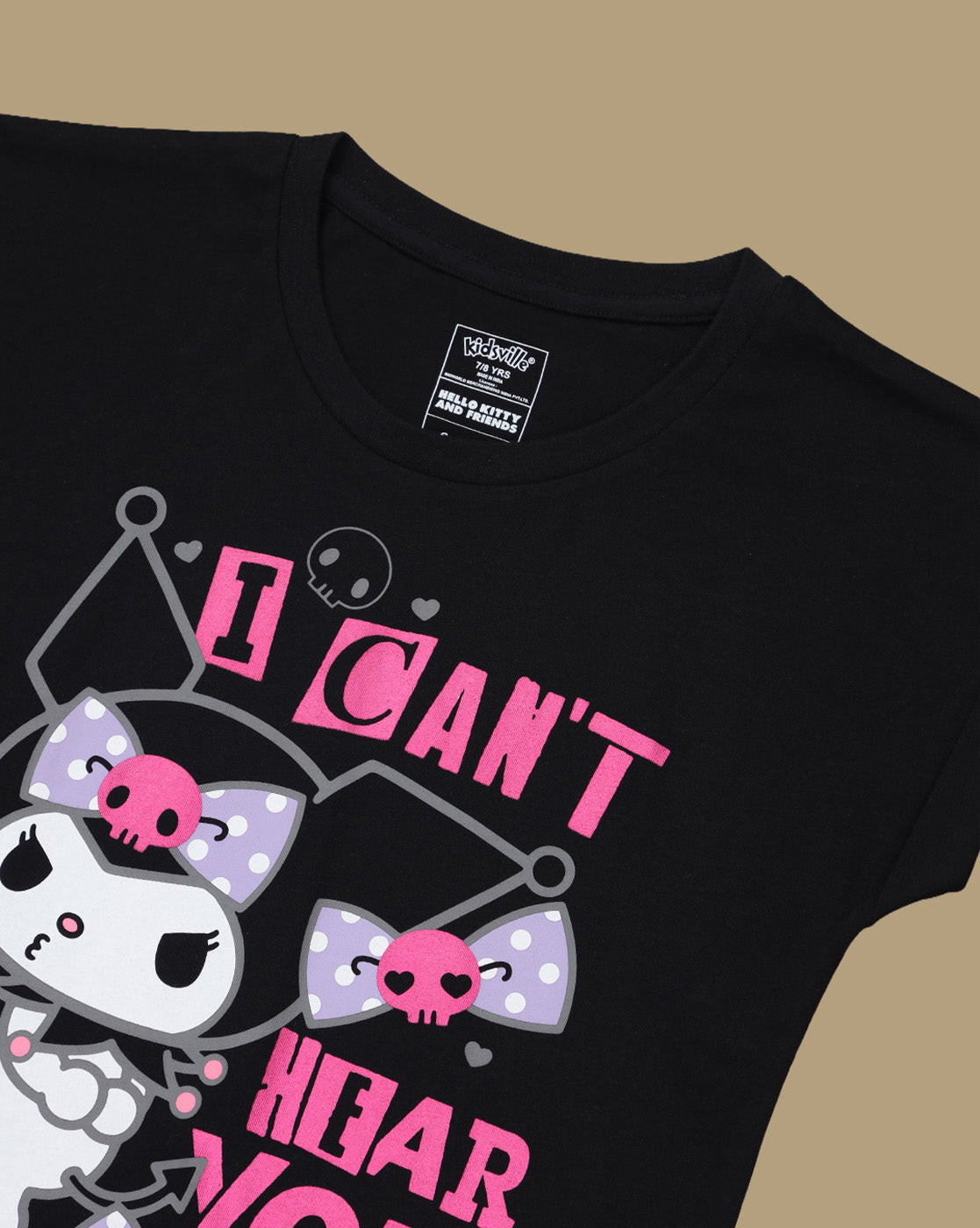 Hello Kitty Printed Relaxed Fit Tshirt For Girls
