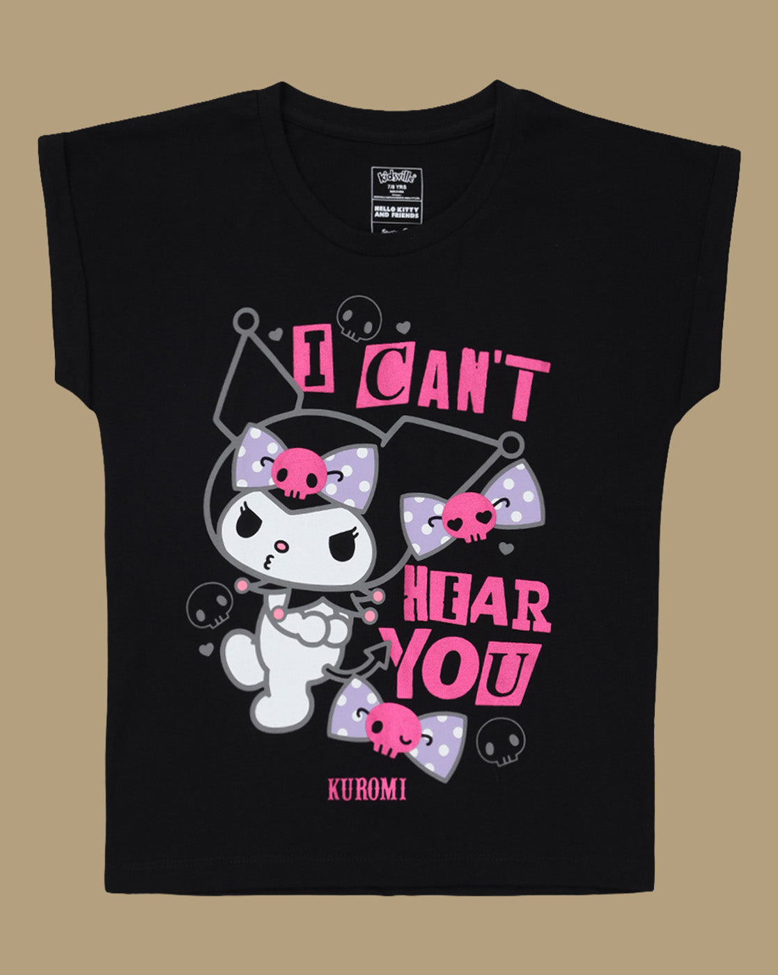 Hello Kitty Printed Relaxed Fit Tshirt For Girls