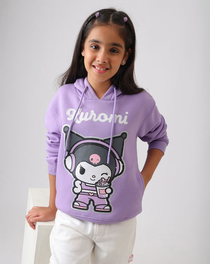 Hello Kitty Kuromi Relaxed Fit Hoodie Girls