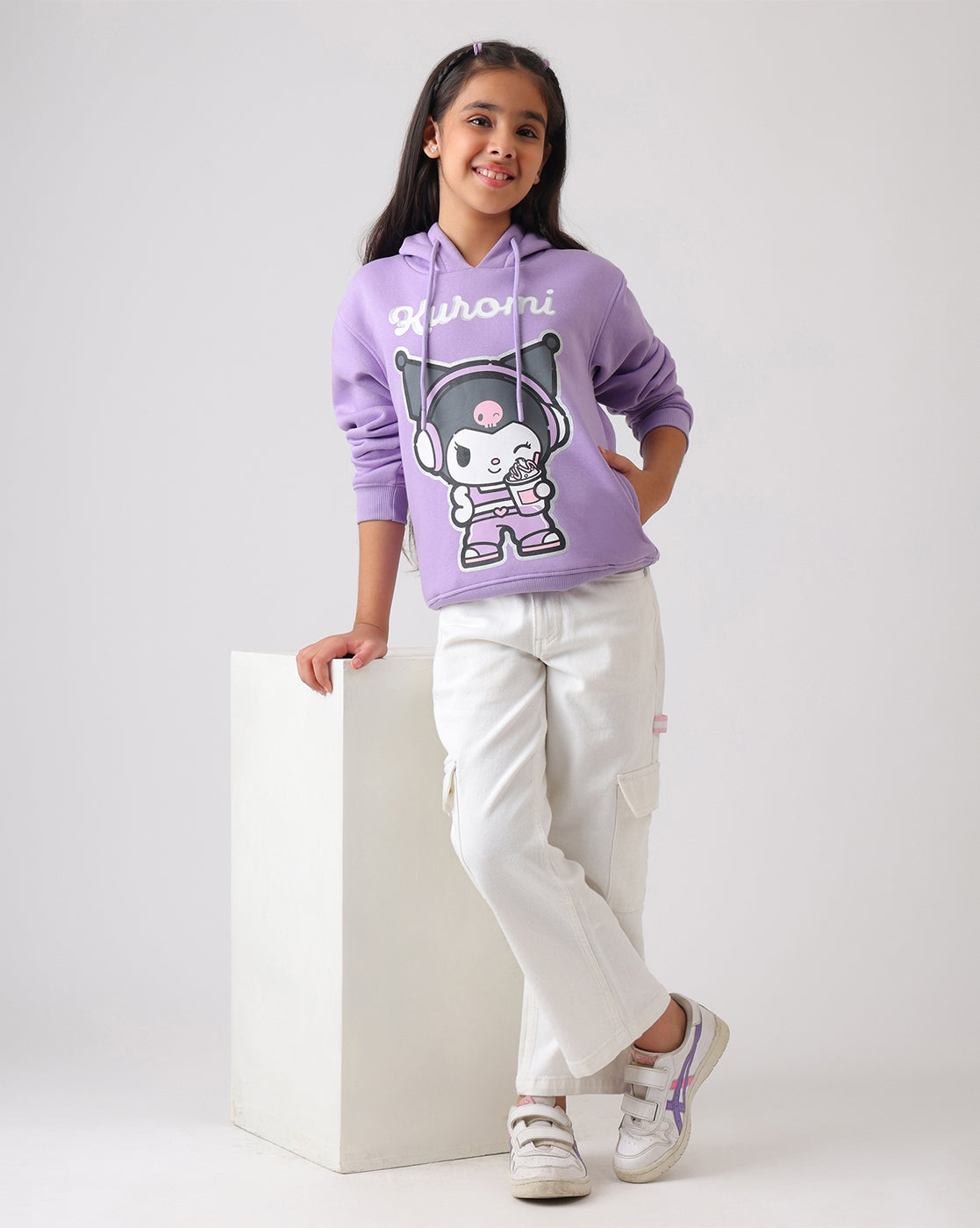 Hello Kitty Kuromi Relaxed Fit Hoodie Girls