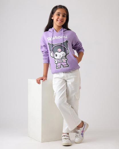 Hello Kitty Kuromi Relaxed Fit Hoodie Girls