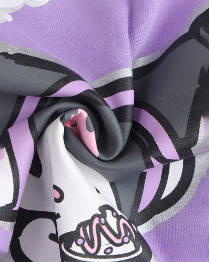Hello Kitty Kuromi Relaxed Fit Hoodie Girls
