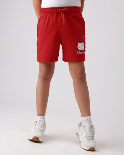 Hello Kitty Regular Fit Shorts Girls