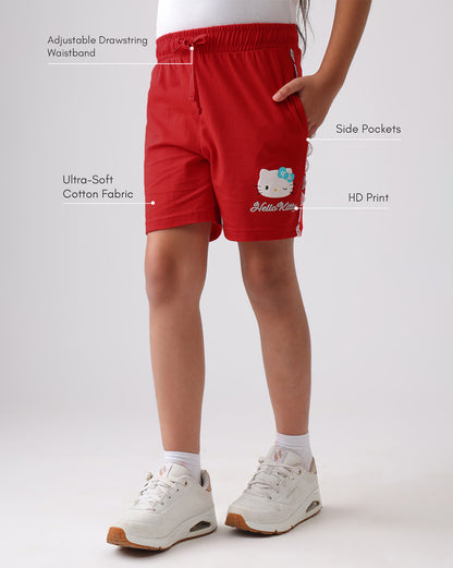 Hello Kitty Regular Fit Shorts Girls