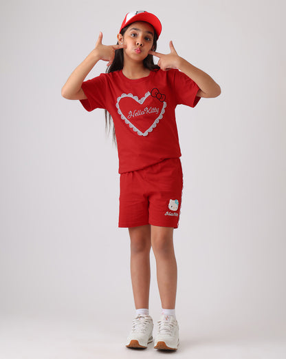 Hello Kitty Regular Fit Shorts Girls