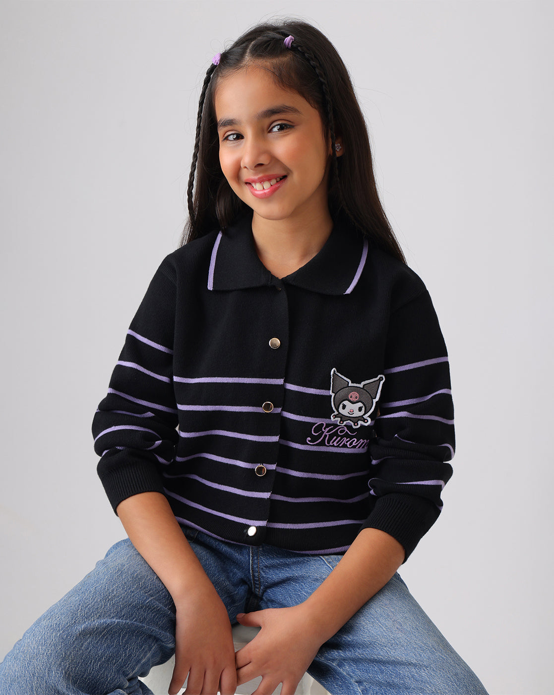 Hello Kitty Kuromi Regular Fit Sweater Girls