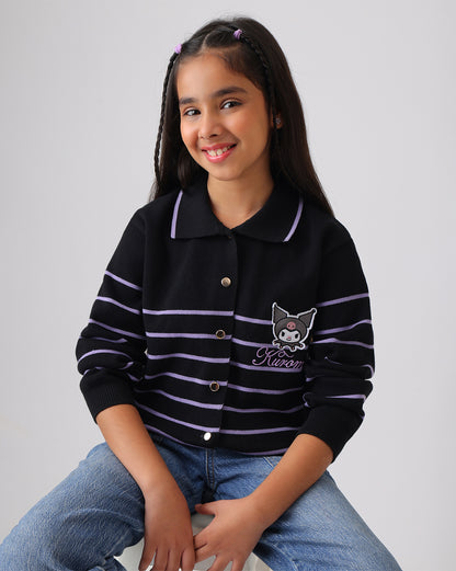 Hello Kitty Kuromi Regular Fit Sweater Girls