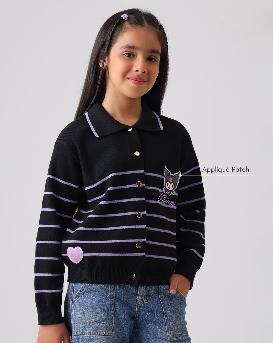 Hello Kitty Kuromi Regular Fit Sweater Girls
