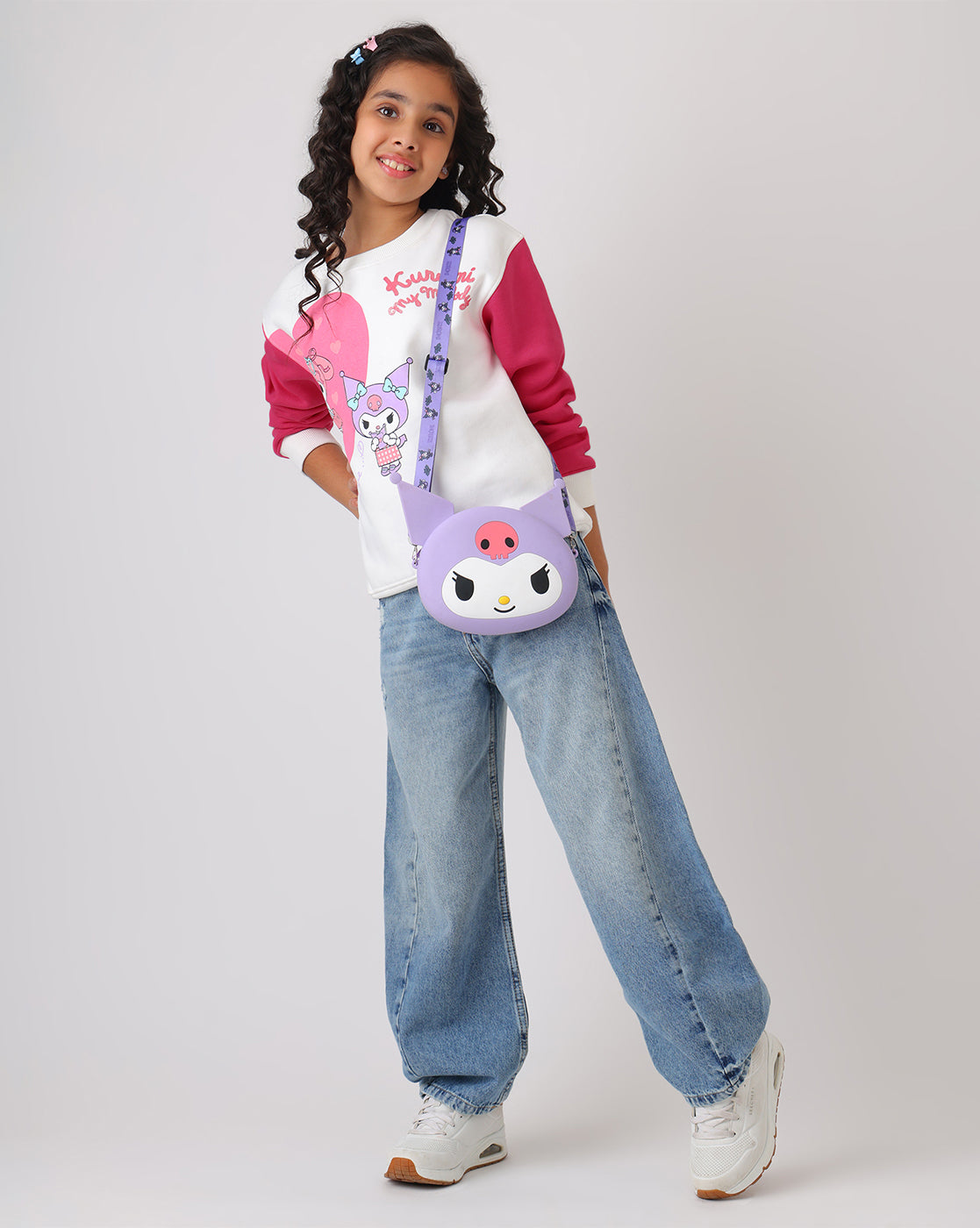 Hello Kitty Kuromi Relaxed Fit Sweatshirt Girls
