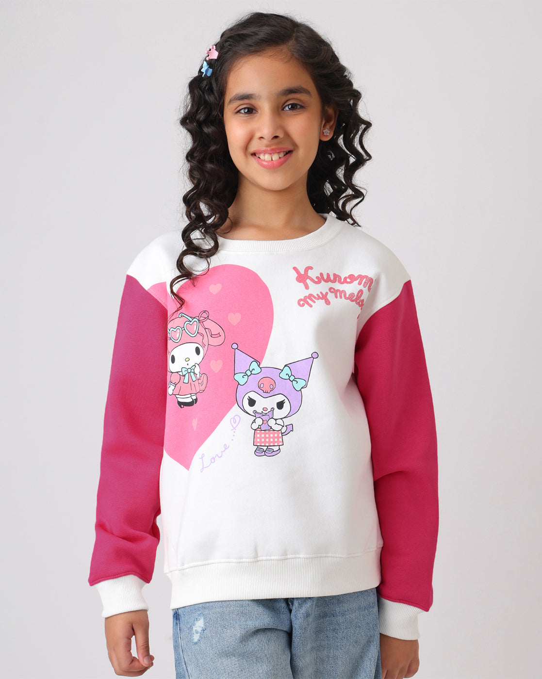 Hello Kitty Kuromi Relaxed Fit Sweatshirt Girls