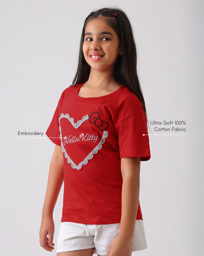 Hello Kitty Relaxed Fit Tshirt Girls