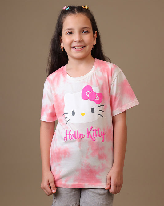 Hello Kitty Printed Regular Fit Tshirt For Girls