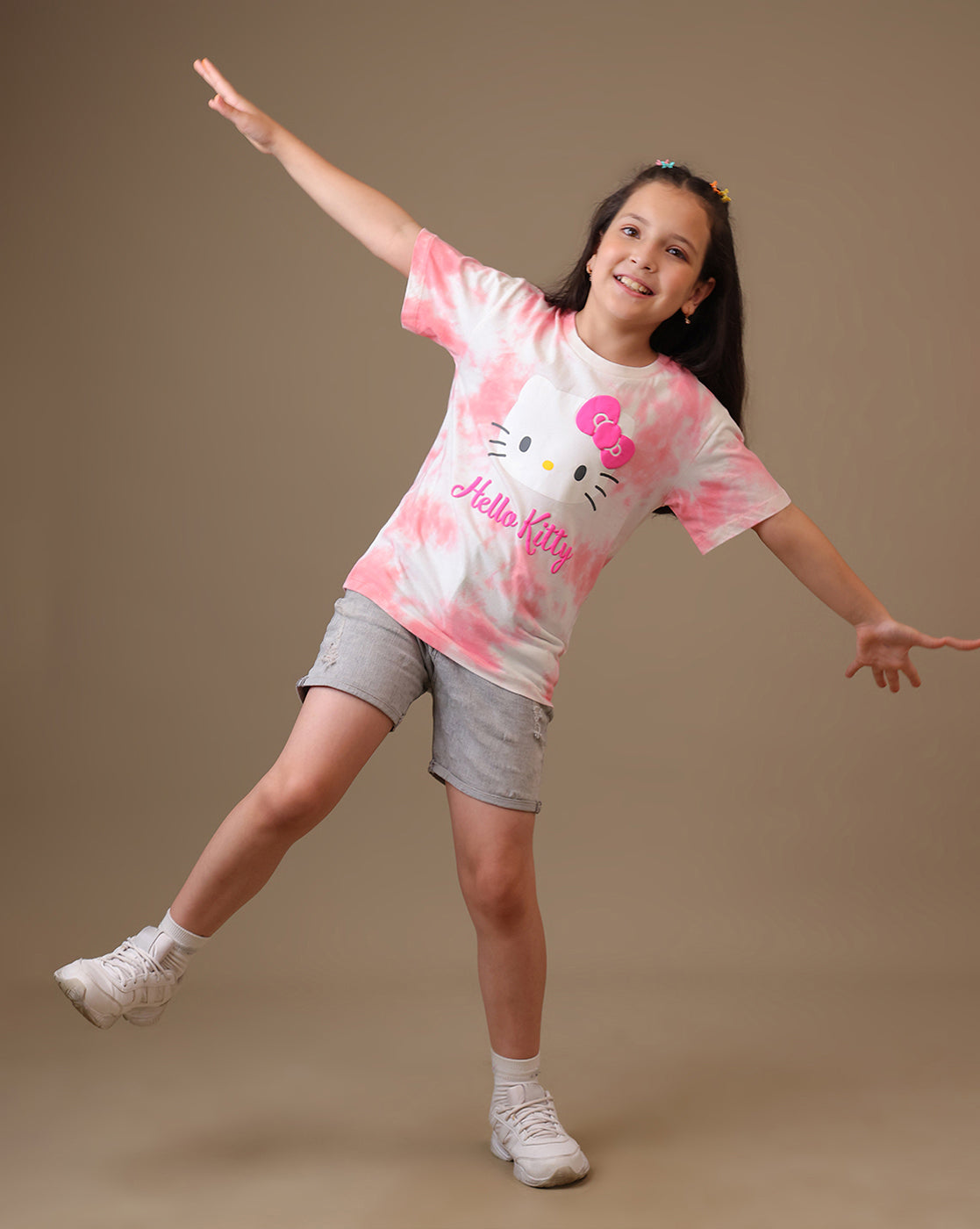 Hello Kitty Printed Regular Fit Tshirt For Girls