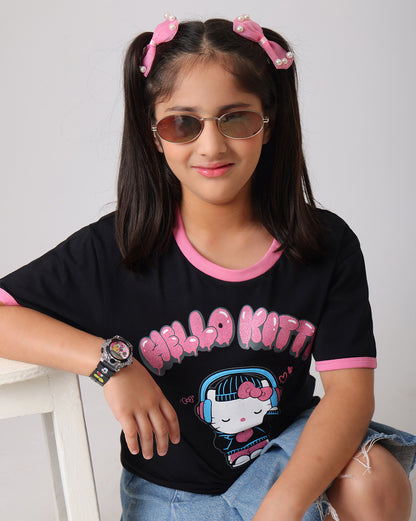 Hello Kitty Relaxed Fit Tshirt Girls