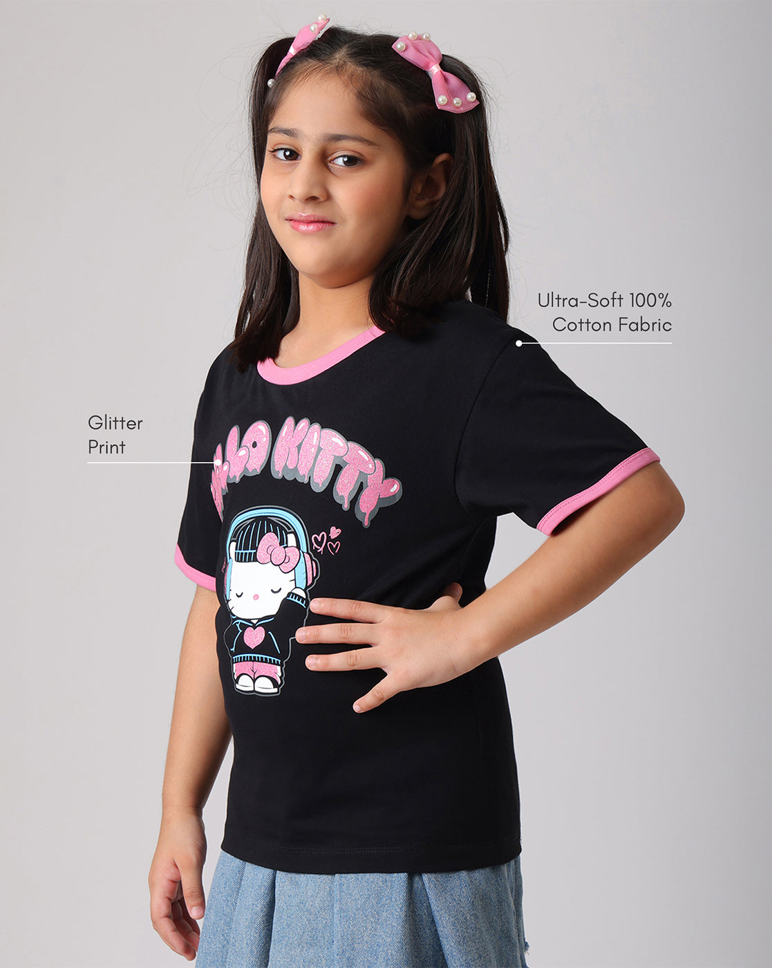 Hello Kitty Relaxed Fit Tshirt Girls