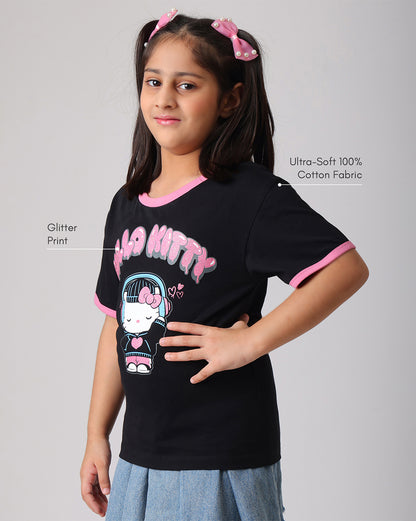 Hello Kitty Relaxed Fit Tshirt Girls