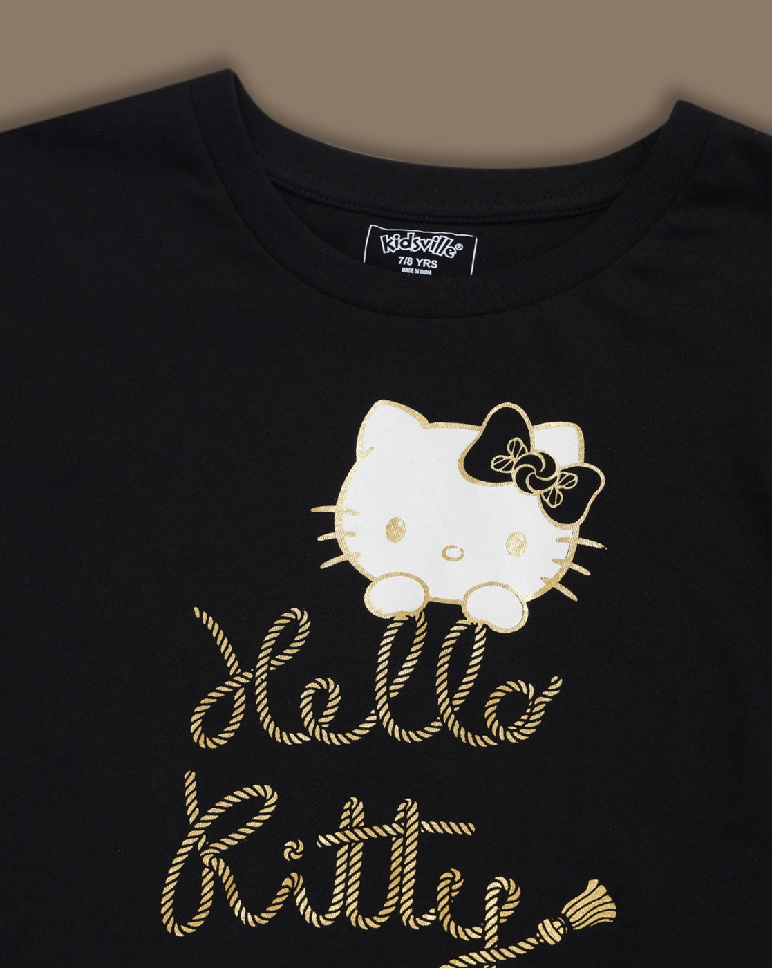Hello Kitty Printed T-Shirt & Shorts Co-Ords Set Girls