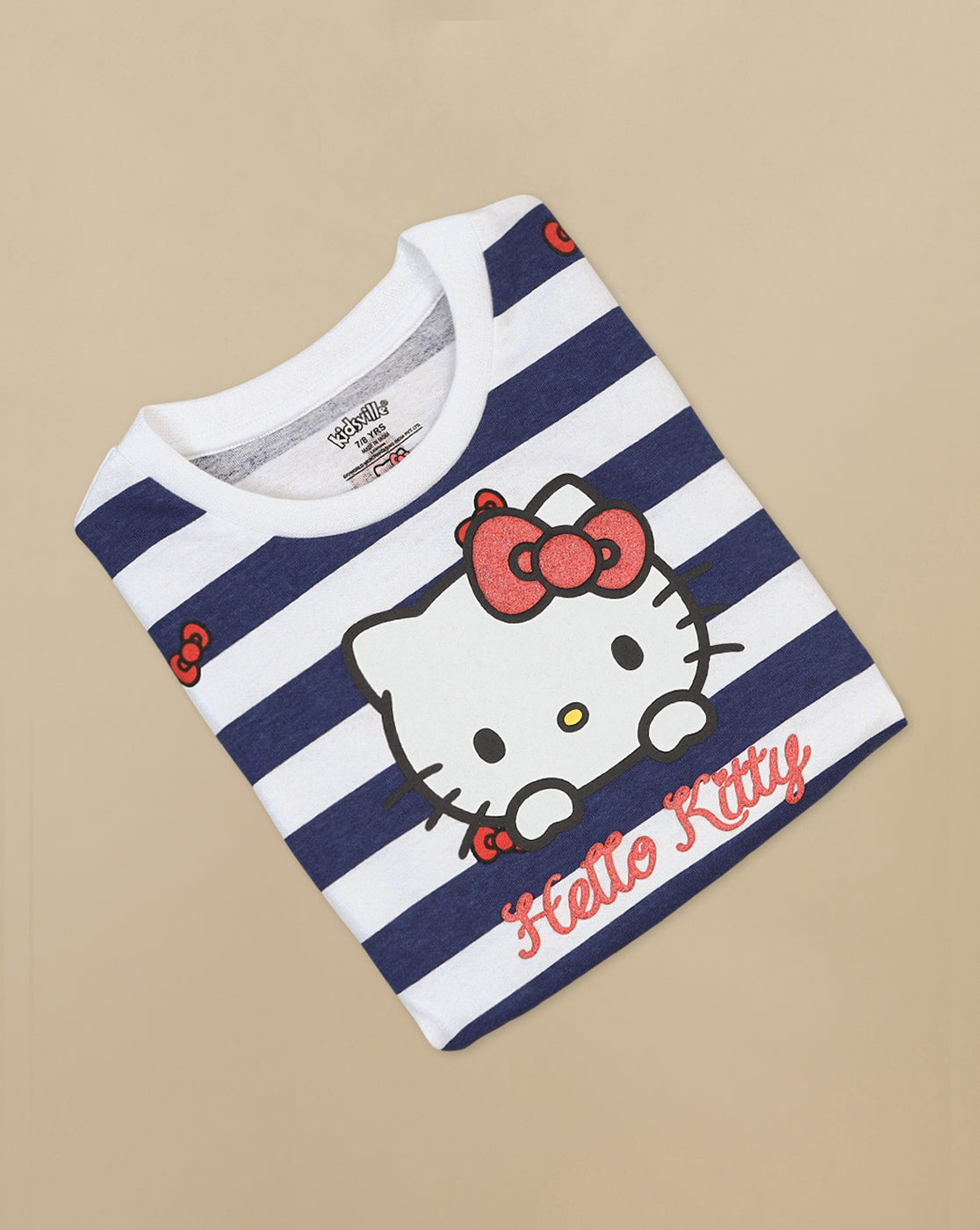 Hello Kitty Printed Regular Fit Dress For Girls