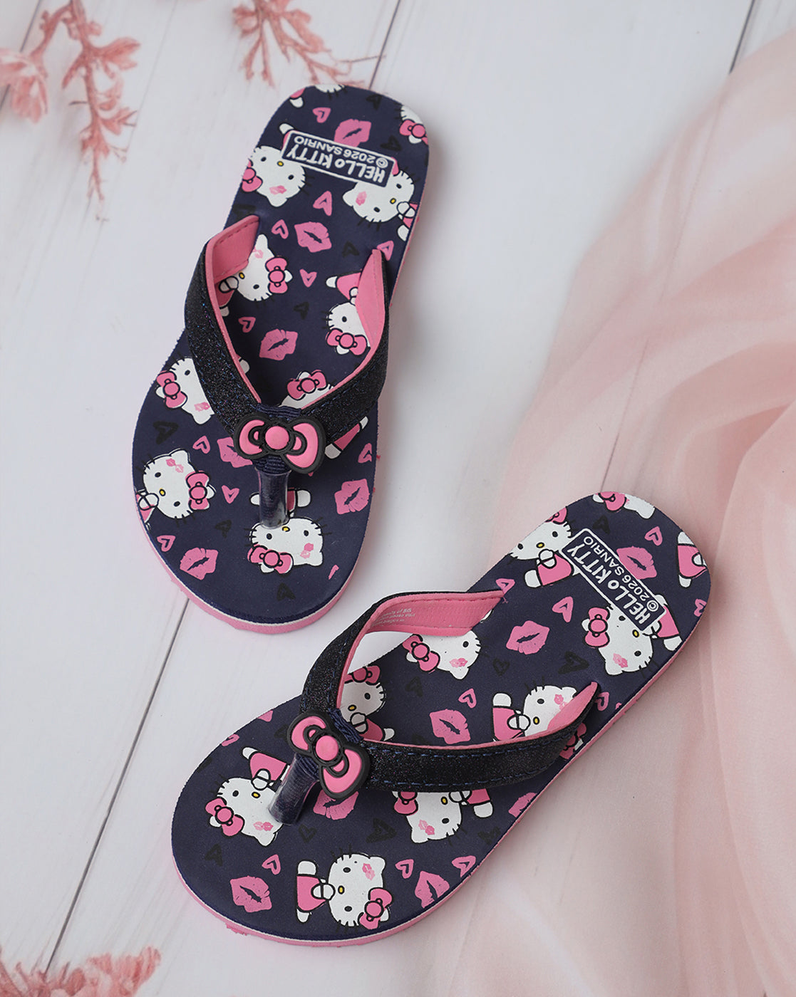 Hello Kitty Printed Flipflops for Girls