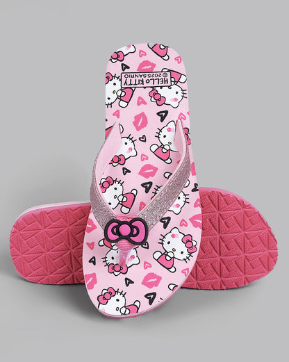 Hello Kitty  Pink Flip-Flops  Kids Girls