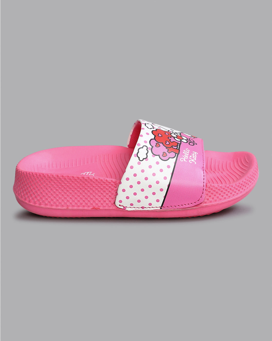 Hello Kitty Printed Pink Sliders for Girls