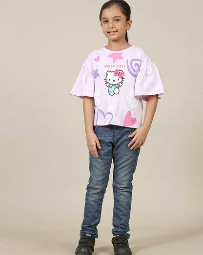 Hello Kitty  Relaxed Fit Tshirt  Girls